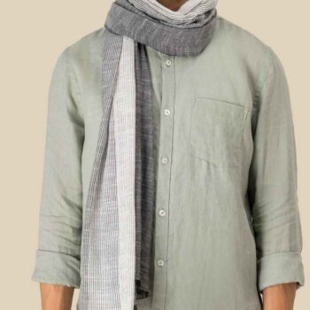 Spasso Urban Grey Striped Scarf