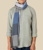 Spasso Blue Check Scarf