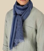 Spasso Blue Dotted Scarf