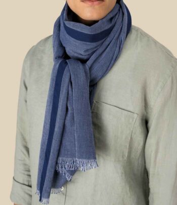 Spasso Blue Dotted Scarf