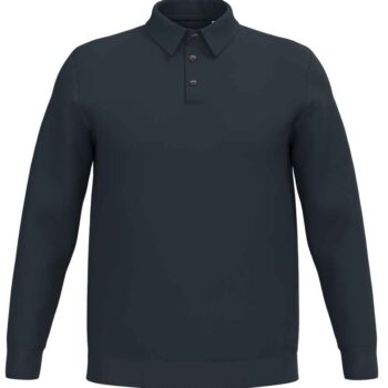 Spasso Knitted Long Sleeve Polo Shirt