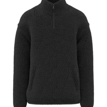 Spasso Unisex Sherpa Drop Shoulder 1/4 Zip Sweat