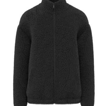Spasso Unisex Sherpa Drop Shoulder Full Zip Sweat Jacket