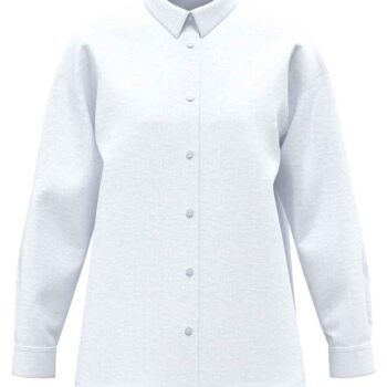 Spasso Ladies Long Sleeve Oversized Linen Shirt