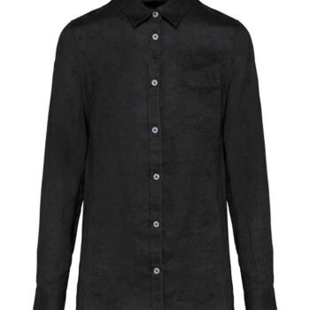 Spasso Ladies Long Sleeve Linen Shirt