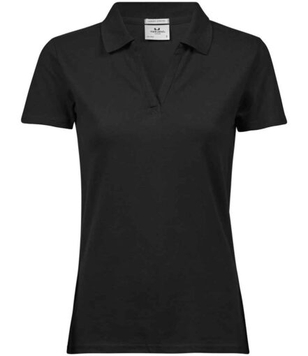 Tee Jays Ladies Luxury Stretch V Neck Polo Shirt