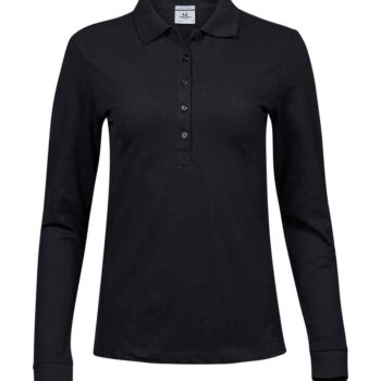 Tee Jays Ladies Luxury Stretch Long Sleeve Polo Shirt
