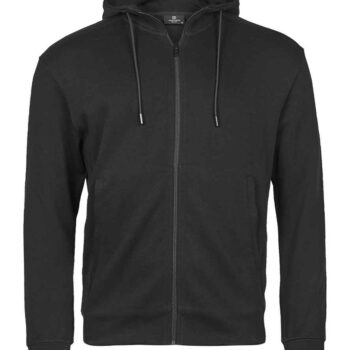 Tee Jays Ribbed Interlock Full Zip Hooded Sweatshirt