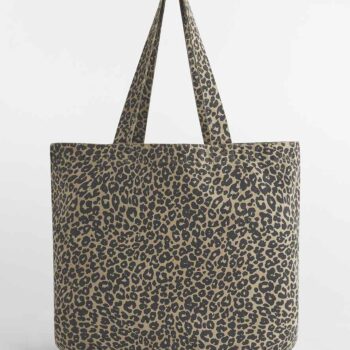 Westford Mill Leopard Print Canvas Shopper