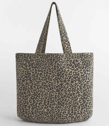 Westford Mill Leopard Print Canvas Shopper