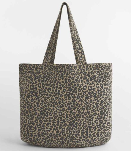 Westford Mill Leopard Print Canvas Shopper
