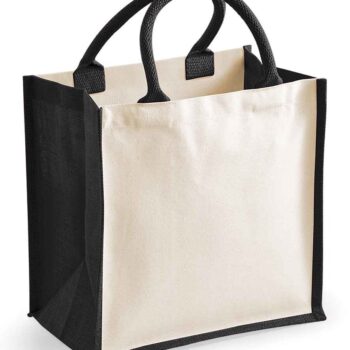 Westford Mill Printers Midi Jute Tote Bag