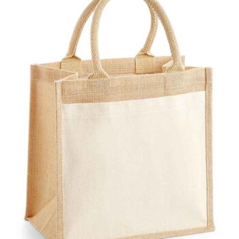 Westford Mill Pocket Jute Midi Tote Bag