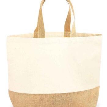 Westford Mill Jute Base Canvas Tote XL Bag