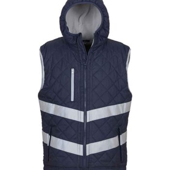 Yoko Hi-Vis Kensington Hooded Gilet